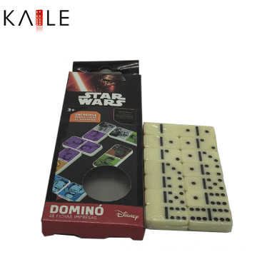 Classic Custom Ivory Domino Game Set with Funny Cardboard Box
